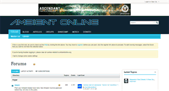 Desktop Screenshot of ambientonline.org