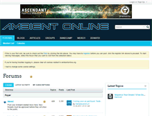 Tablet Screenshot of ambientonline.org